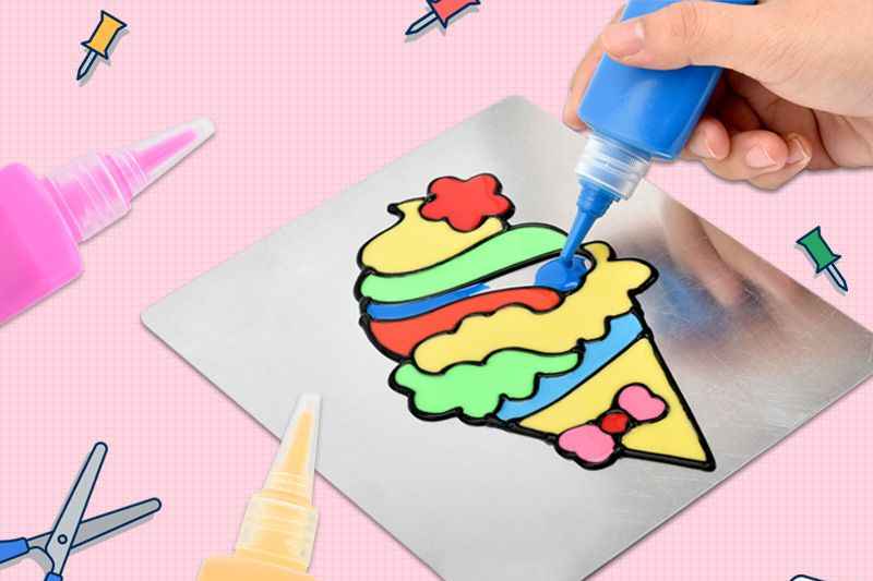 Glue Painting