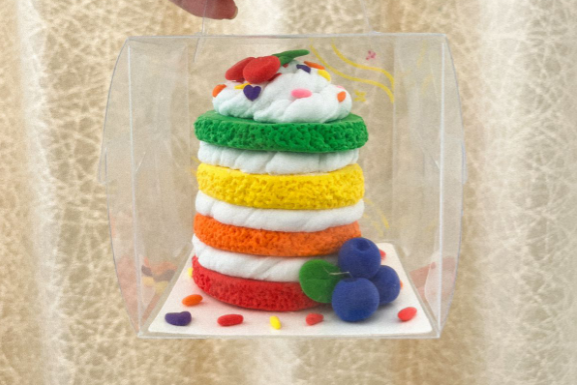 Rainbow Clay Cake
