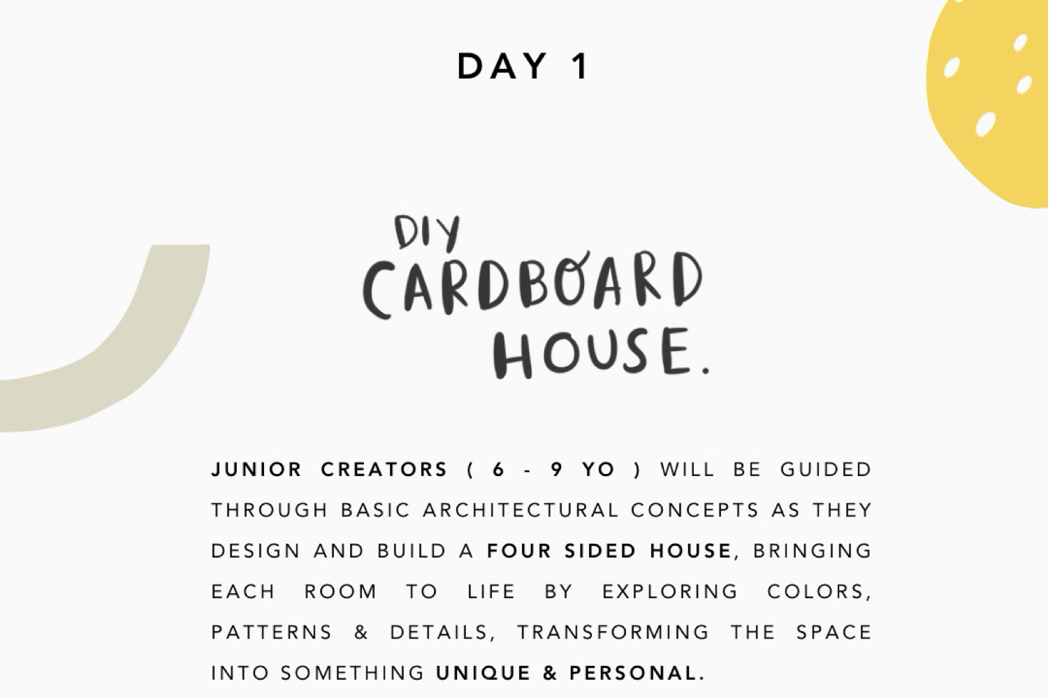 ART & ARCHITECTURE ONE - DAY CAMP 3