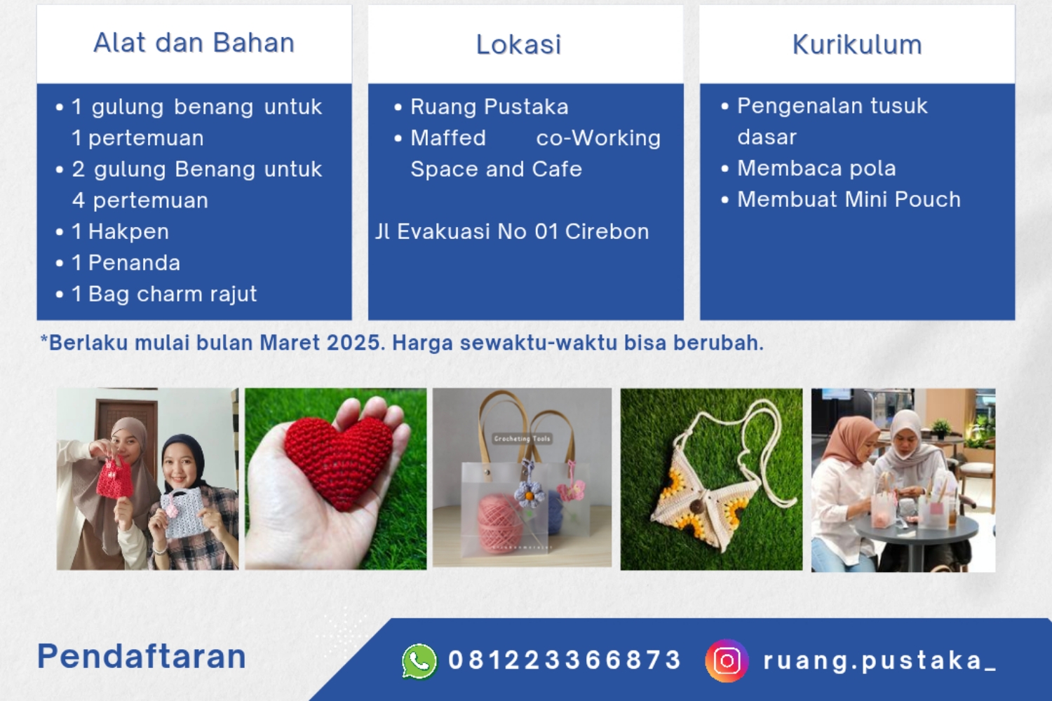 Kelas Merajut (Bulanan)
