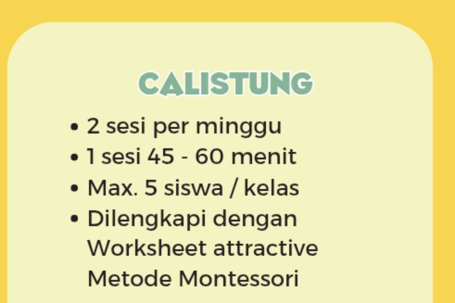 Bimbel Calistung