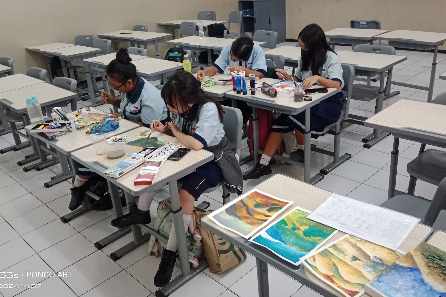 Kelas Reguler Melukis, Menggambar dan Mewarnai