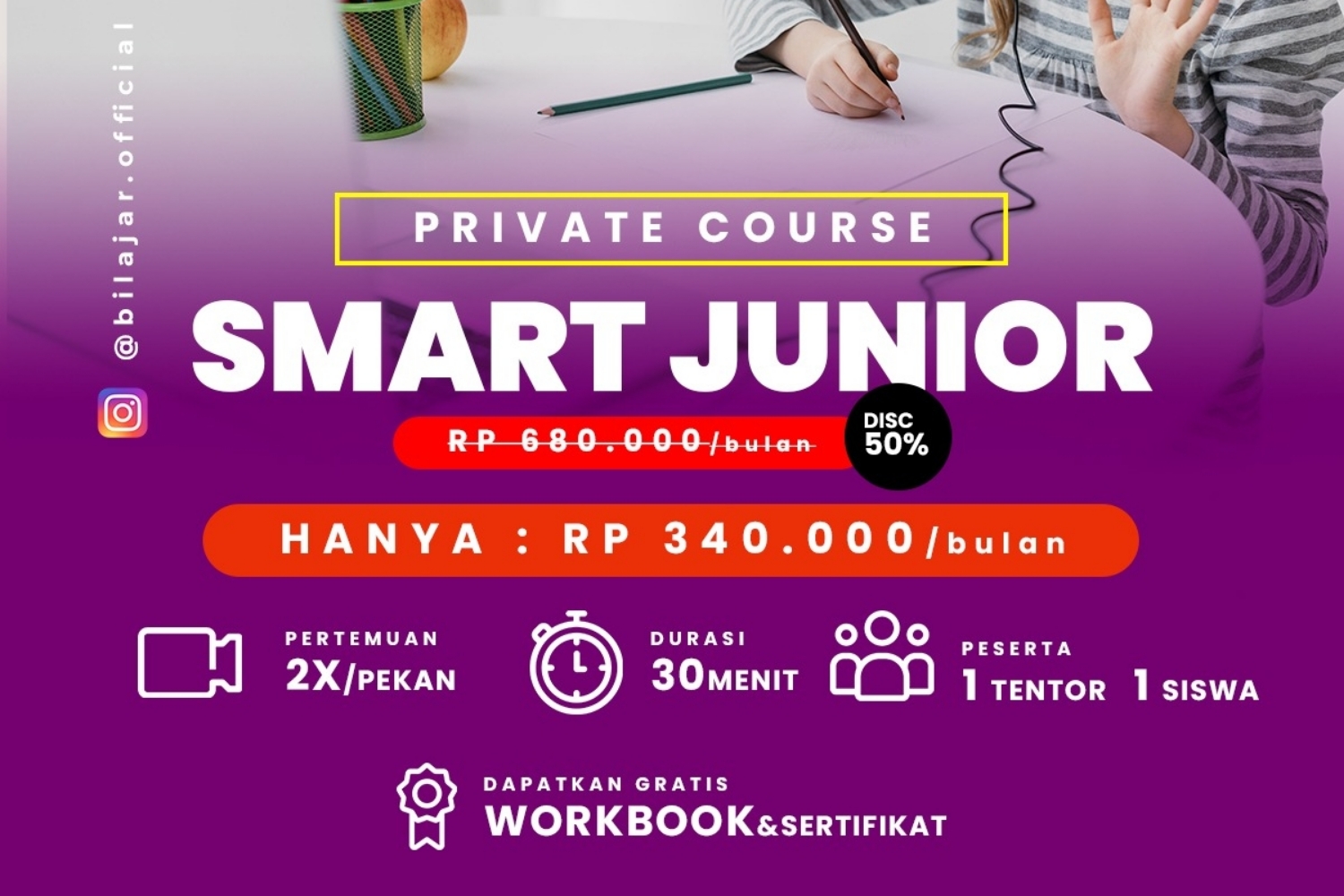 Kursus Bahasa Inggris Privat 30 Menit