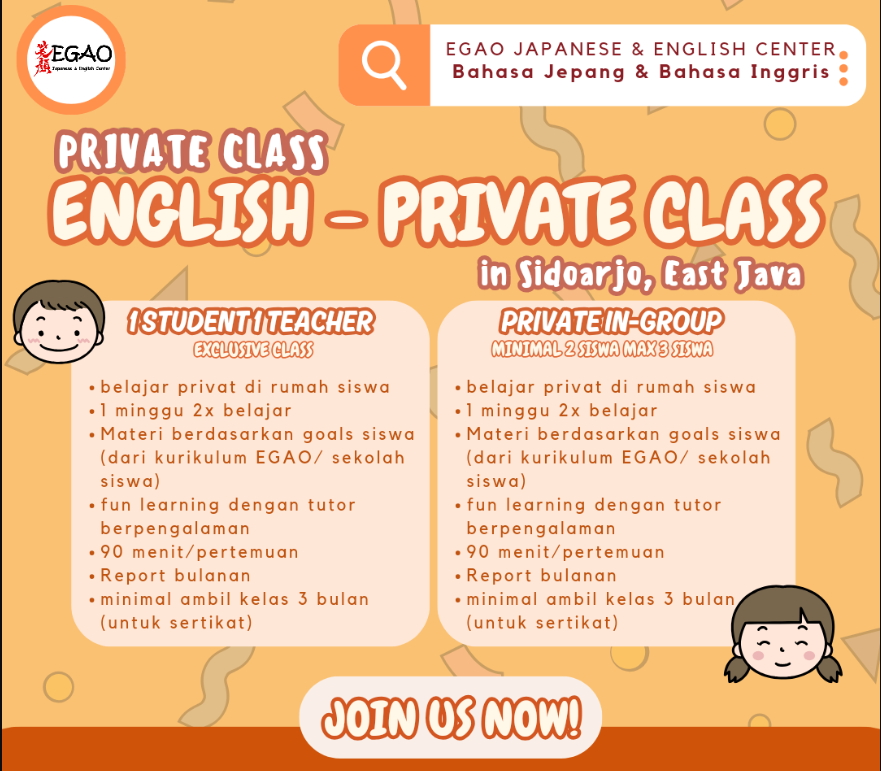 Offline - Private - Bahasa Inggris Sidoarjo