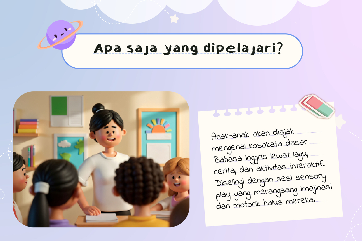 English Class & Sensory Play (Kamis 10 Juli) 2