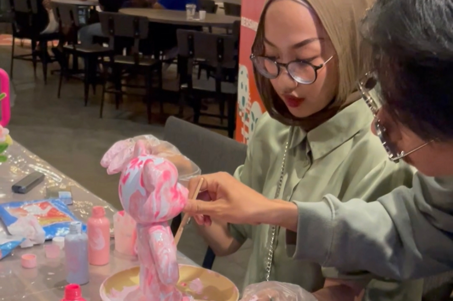 Savior arts Printing marble bearbrick 4