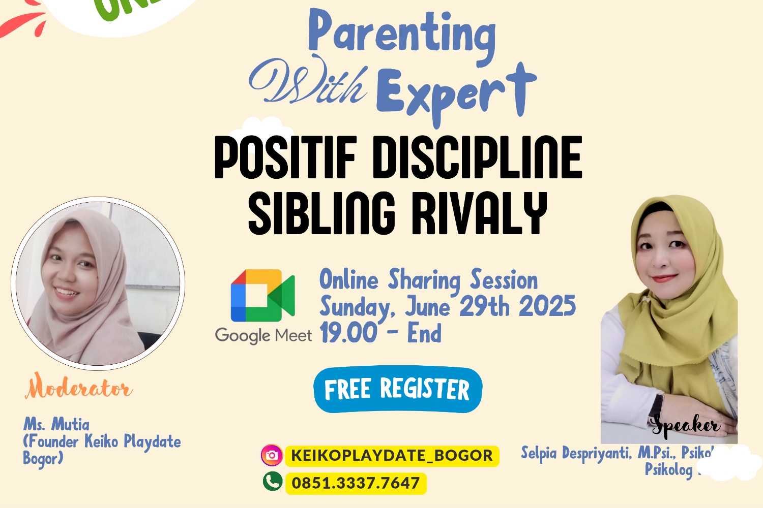 Online Sharing Sessiin with Expert