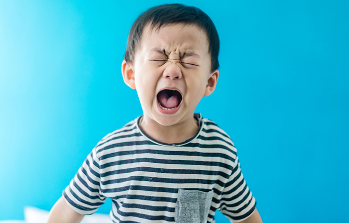 Ilustrasi anak sedang tantrum