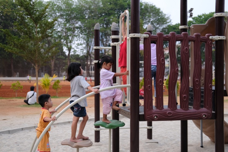 indoor and outdoor playgrounds for children