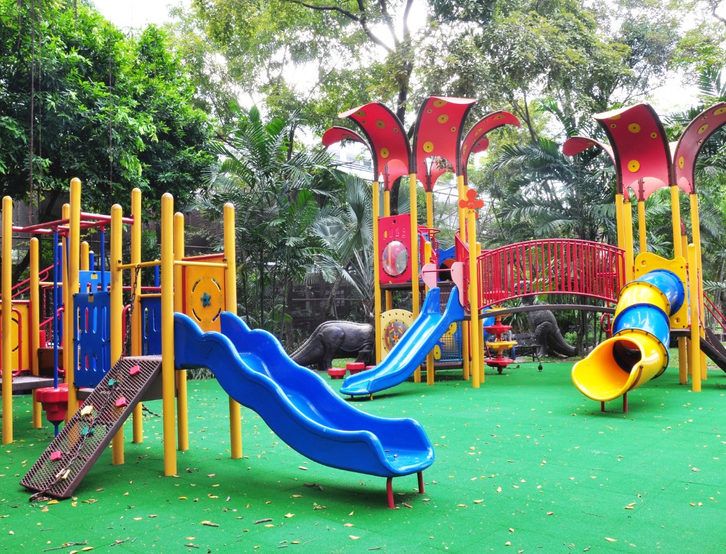 children at an indoor playground in Jakarta